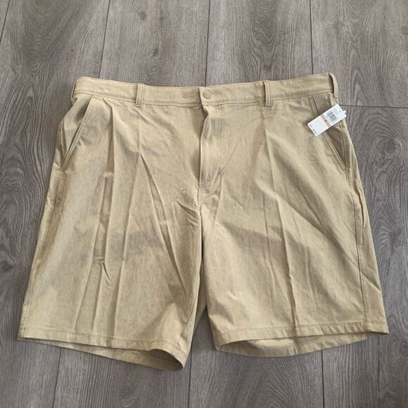 Izod cedarwood khaki beach to bar performance shorts classic fit - Picture 1 of 6